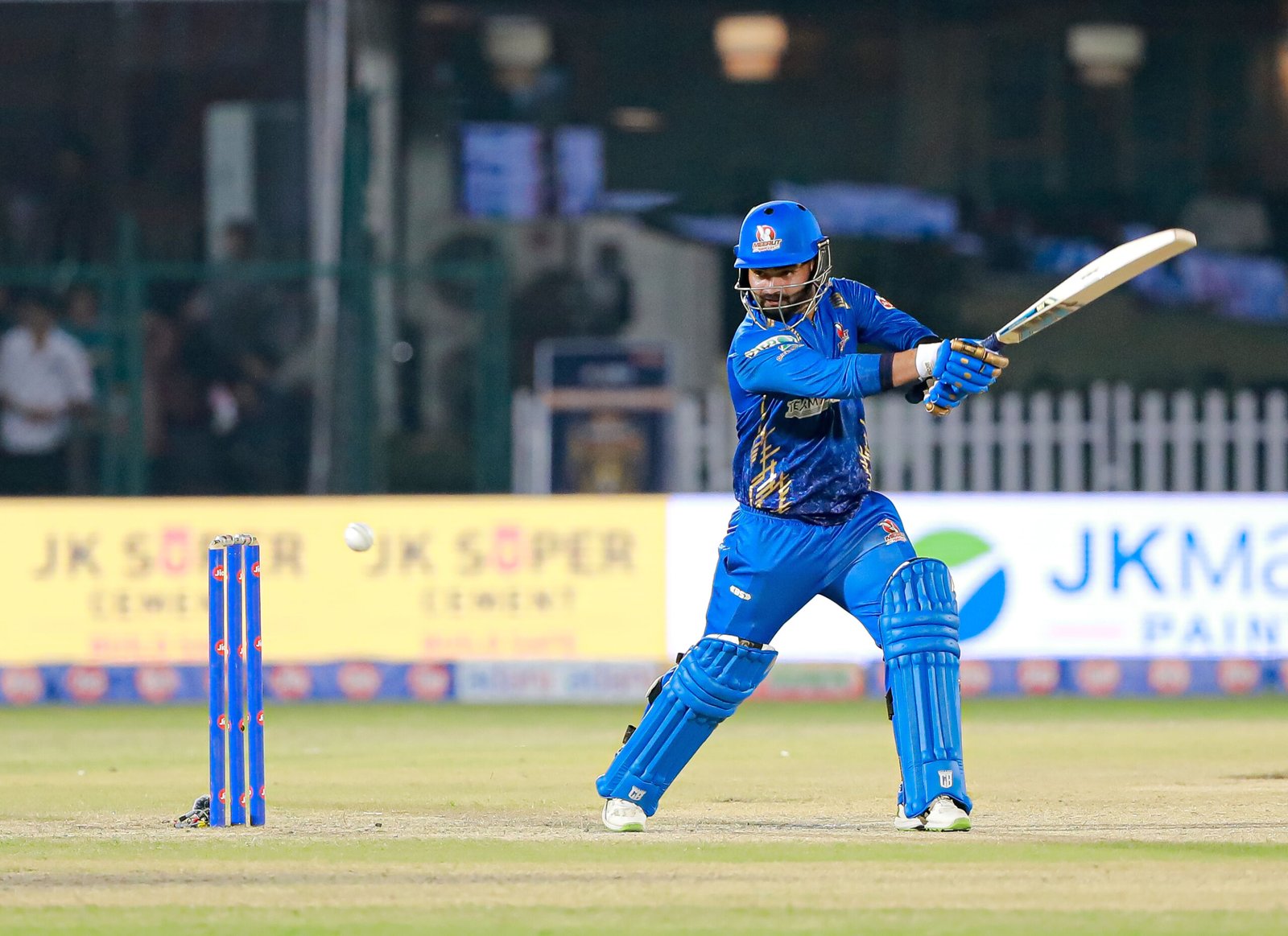 During the match between Kashi Rudras and Meerut Mavericks at Green Park Stadium on 31 August 2023.